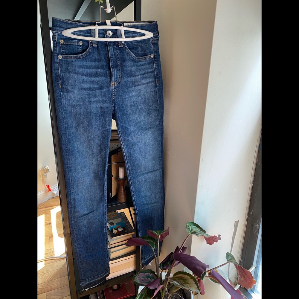 Rag & Bone High Rise Ankle Skinny Jeans - Picture 4 of 7